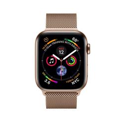 Apple Watch Space Gray Series 4 40mm GPS+Cellular Aluminum Case with Gold Milanese Loop