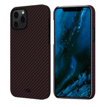 Чехол Pitaka MagEZ Case для iPhone 12/12 Pro 6.1", черно-красный, кевлар (арамид)