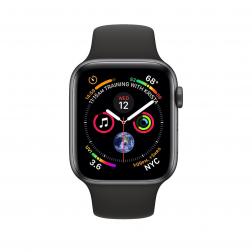 Apple Watch Space Gray Series 4 40mm GPS+Cellular Aluminum Case with Black Sport Band