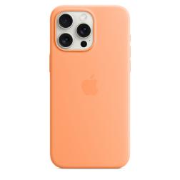 Чехол iPhone 15 Pro Max Silicone Case with MagSafe - Orange Sorbet