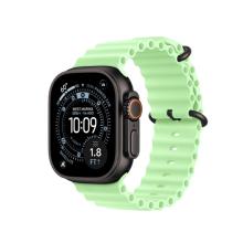 Apple Watch Ultra 3 (2025) 49mm Black Titanium Case with Neon Green Ocean Band