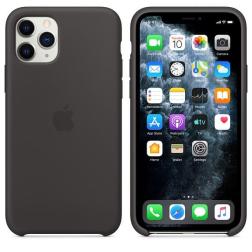 Силиконовый чехол для iPhone 11 Pro Max, чёрный цвет