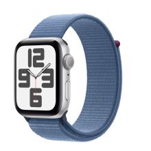 Умные часы Apple Watch SE 2023 GPS 40mm Silver Aluminium Case with Winter Blue Sport Loop (MRE33)