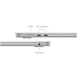 Ноутбук Apple MacBook Air 15 (M3, 8C CPU/10C GPU, 2024), 8 ГБ, 256 ГБ SSD, Silver, (серебристый) (MRYP3)