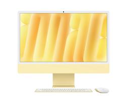 Моноблок Apple iMac 24 Retina 4,5K (M4, 8C CPU/8C GPU, 2024), 16 Гб, 256 Гб SSD, желтый (MWUD3)