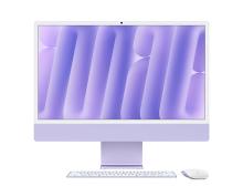 Моноблок Apple iMac 24 Retina 4,5K (M4, 8C CPU/8C GPU, 2024), 16 Гб, 256 Гб SSD, фиолетовый (MWUH3)